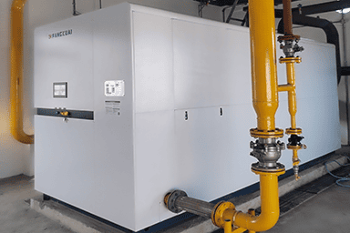 錦州東吉電機有限公司使用方快鍋爐一臺5噸燃氣真空熱水鍋爐