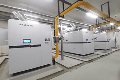 杭州某航母彈射器研究院使用方快鍋爐4臺3500kw低氮冷凝燃氣真空熱水鍋爐